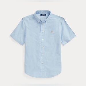 Polo by Ralph Lauren Boys Cotton Oxford Short Sleeve Shirt - Small (8)